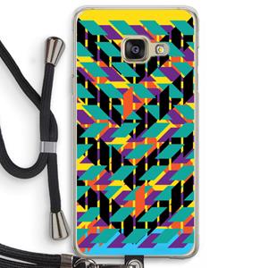 CaseCompany Skew Bee 1: Samsung Galaxy A3 (2016) Transparant Hoesje met koord