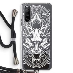 CaseCompany Oh Deer: Sony Sony Xperia 10 III Transparant Hoesje met koord