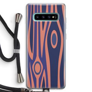 CaseCompany Bast A: Samsung Galaxy S10 Plus Transparant Hoesje met koord