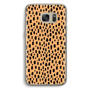 CaseCompany Panter: Samsung Galaxy S7 Transparant Hoesje