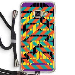 CaseCompany Skew Bee 2: Samsung Galaxy A3 (2016) Transparant Hoesje met koord