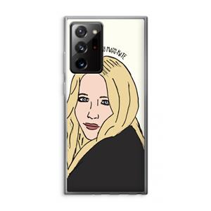 CaseCompany Mary Kate: Samsung Galaxy Note 20 Ultra / Note 20 Ultra 5G Transparant Hoesje