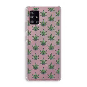 CaseCompany Weed: Samsung Galaxy A51 5G Transparant Hoesje