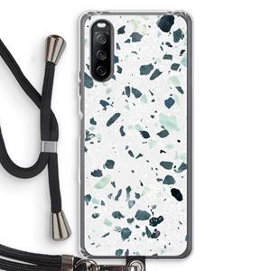 CaseCompany Terrazzo N°2: Sony Sony Xperia 10 III Transparant Hoesje met koord