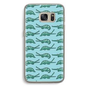 CaseCompany Kroko: Samsung Galaxy S7 Transparant Hoesje