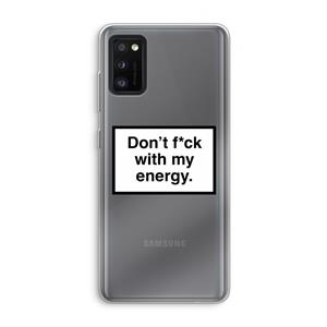 CaseCompany My energy: Samsung Galaxy A41 Transparant Hoesje