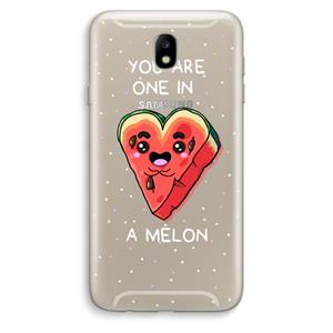 CaseCompany One In A Melon: Samsung Galaxy J7 (2017) Transparant Hoesje