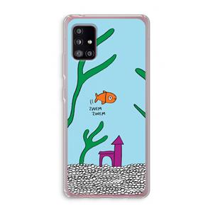 CaseCompany Aquarium: Samsung Galaxy A51 5G Transparant Hoesje