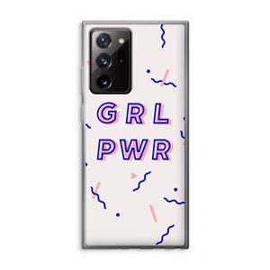CaseCompany GRL PWR: Samsung Galaxy Note 20 Ultra / Note 20 Ultra 5G Transparant Hoesje