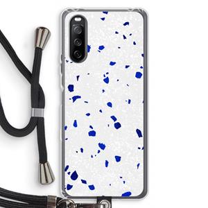 CaseCompany Terrazzo N°5: Sony Sony Xperia 10 III Transparant Hoesje met koord