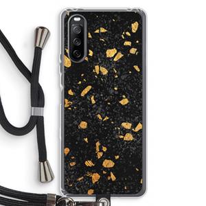 CaseCompany Terrazzo N°7: Sony Sony Xperia 10 III Transparant Hoesje met koord