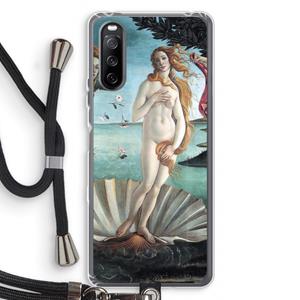 CaseCompany Birth Of Venus: Sony Sony Xperia 10 III Transparant Hoesje met koord