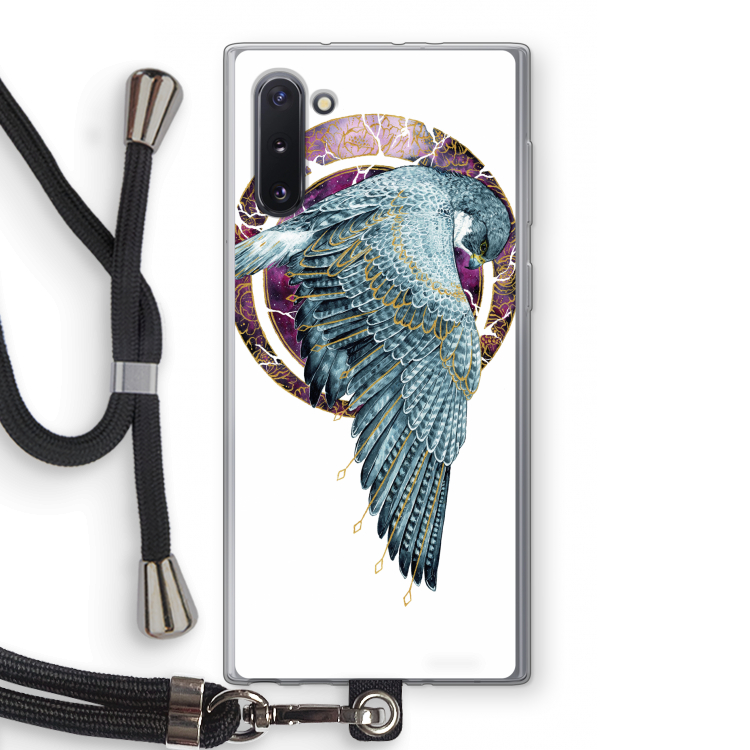 CaseCompany Golden Falcon: Samsung Galaxy Note 10 Transparant Hoesje met koord