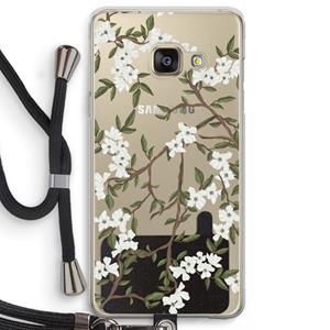 CaseCompany Blossoming spring: Samsung Galaxy A3 (2016) Transparant Hoesje met koord