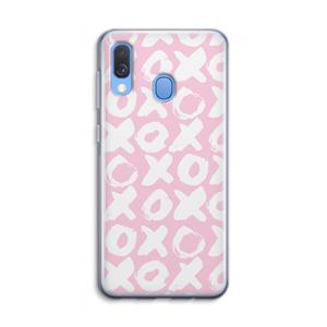 CaseCompany XOXO: Samsung Galaxy A40 Transparant Hoesje