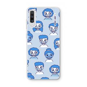 CaseCompany Gezichtjes: Samsung Galaxy A70 Transparant Hoesje