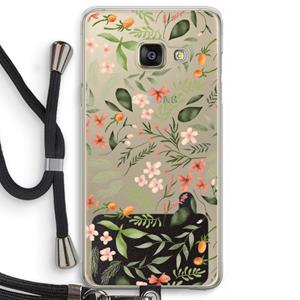 CaseCompany Sweet little flowers: Samsung Galaxy A3 (2016) Transparant Hoesje met koord