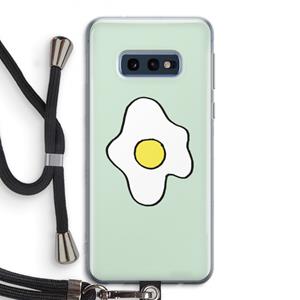 CaseCompany Spiegelei: Samsung Galaxy S10e Transparant Hoesje met koord
