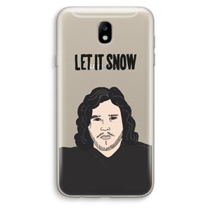 CaseCompany Let It Snow: Samsung Galaxy J7 (2017) Transparant Hoesje