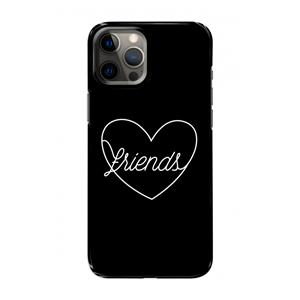 CaseCompany Friends heart black: Volledig geprint iPhone 12 Pro Hoesje