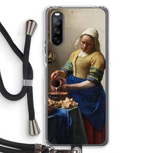 CaseCompany The Milkmaid: Sony Sony Xperia 10 III Transparant Hoesje met koord