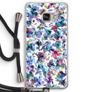 CaseCompany Hibiscus Flowers: Samsung Galaxy A3 (2016) Transparant Hoesje met koord