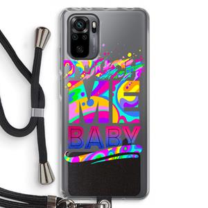 CaseCompany Touch Me: Xiaomi Redmi Note 10 Pro Transparant Hoesje met koord