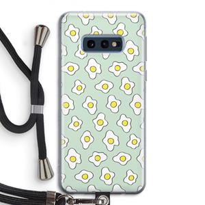 CaseCompany Spiegeleitjes: Samsung Galaxy S10e Transparant Hoesje met koord