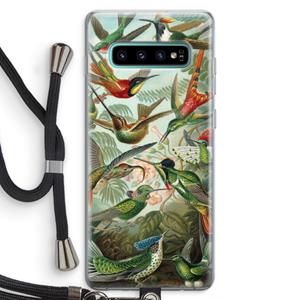 CaseCompany Haeckel Trochilidae: Samsung Galaxy S10 Plus Transparant Hoesje met koord