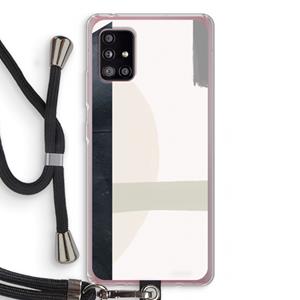 CaseCompany Baca: Samsung Galaxy A51 5G Transparant Hoesje met koord