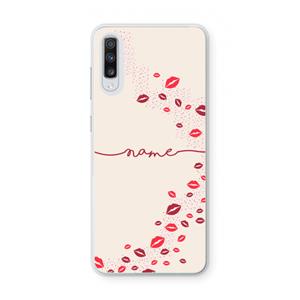 CaseCompany Kusjes: Samsung Galaxy A70 Transparant Hoesje