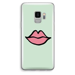 CaseCompany Kusje: Samsung Galaxy S9 Transparant Hoesje