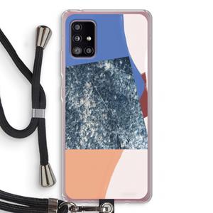CaseCompany Billy: Samsung Galaxy A51 5G Transparant Hoesje met koord
