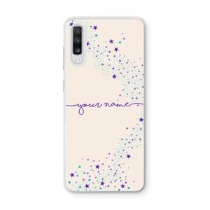 CaseCompany Sterren: Samsung Galaxy A70 Transparant Hoesje