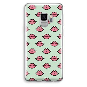 CaseCompany Lipjes: Samsung Galaxy S9 Transparant Hoesje