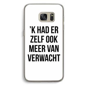CaseCompany Meer verwacht: Samsung Galaxy S7 Transparant Hoesje