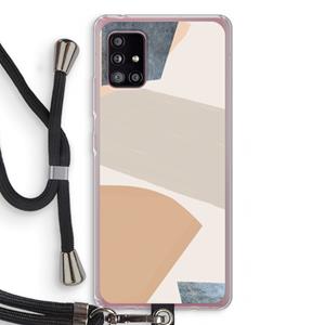 CaseCompany Formo: Samsung Galaxy A51 5G Transparant Hoesje met koord