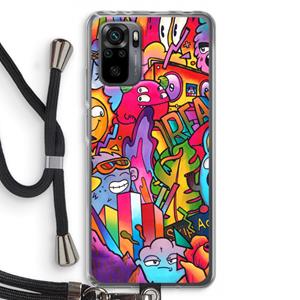 CaseCompany Dreams: Xiaomi Redmi Note 10 Pro Transparant Hoesje met koord