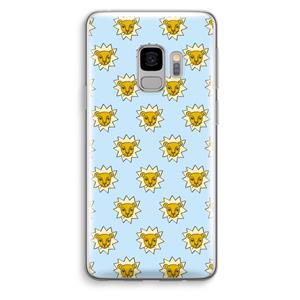CaseCompany Leeuwenkoppen: Samsung Galaxy S9 Transparant Hoesje