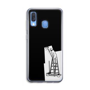 CaseCompany Musketon Painter: Samsung Galaxy A40 Transparant Hoesje