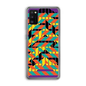 CaseCompany Skew Bee 2: Samsung Galaxy A41 Transparant Hoesje