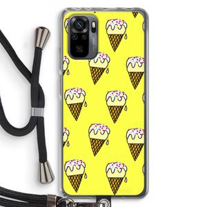 CaseCompany Isjes: Xiaomi Redmi Note 10 Pro Transparant Hoesje met koord