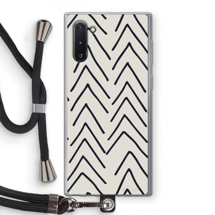 CaseCompany Marrakech Arrows: Samsung Galaxy Note 10 Transparant Hoesje met koord