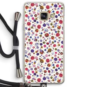 CaseCompany Planets Space: Samsung Galaxy A3 (2016) Transparant Hoesje met koord