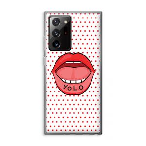 CaseCompany Yolo Denise: Samsung Galaxy Note 20 Ultra / Note 20 Ultra 5G Transparant Hoesje