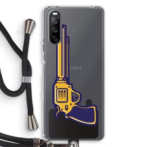 CaseCompany Pew Pew Pew: Sony Sony Xperia 10 III Transparant Hoesje met koord