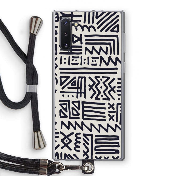 CaseCompany Marrakech print: Samsung Galaxy Note 10 Transparant Hoesje met koord