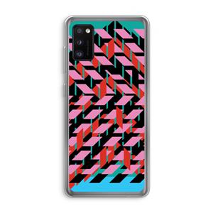 CaseCompany Skew Blush 2: Samsung Galaxy A41 Transparant Hoesje