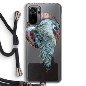 CaseCompany Golden Falcon: Xiaomi Redmi Note 10 Pro Transparant Hoesje met koord