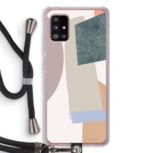 CaseCompany Lindo: Samsung Galaxy A51 5G Transparant Hoesje met koord